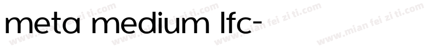meta medium lfc字体转换